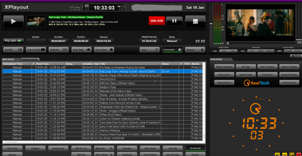 AxelTech XTV Suite 17.1.3 +Playout TV Automation XMUSIC XINGEST Activated Dowload