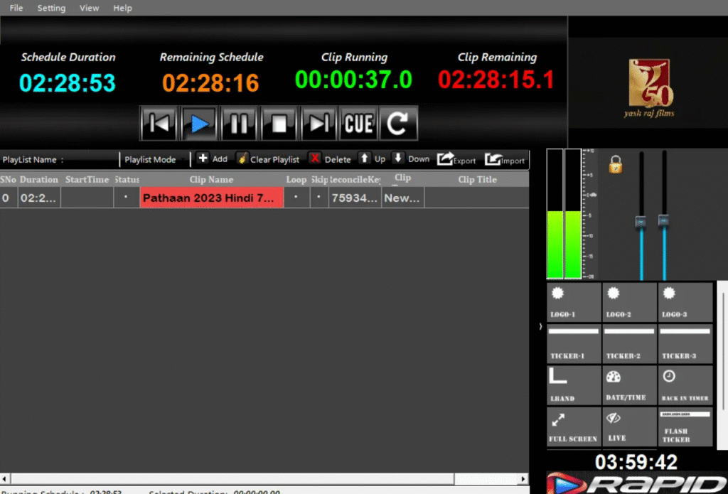 Rapid Playout Automation